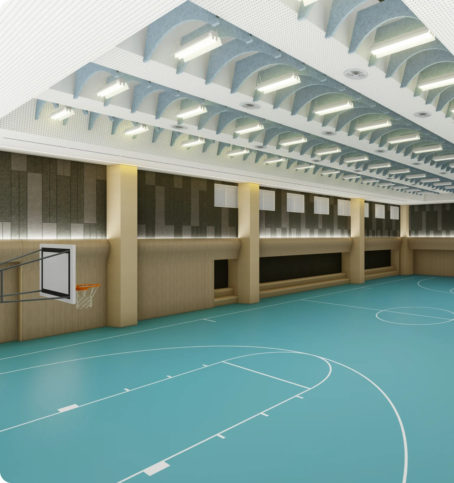 Indoor sports court